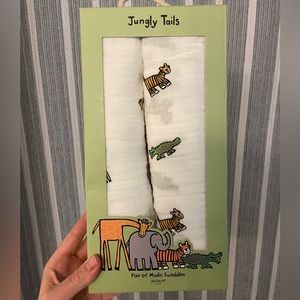 Jellycat London Jungly Tails pair of Muslim swaddles